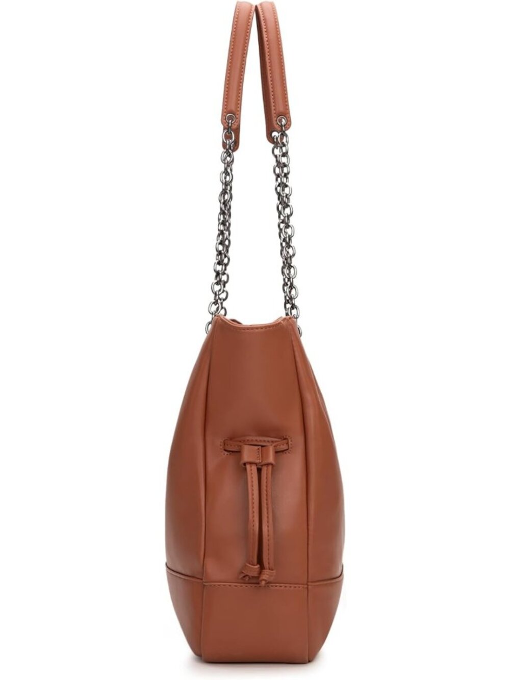 Stylish 2PCS Women's Tote & Drawstring Shoulder Bag Set with Removable Pouch - Picture 6 of 7